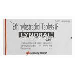 Lynoral　リノラル、エチニルエストラジオール0.01mg　箱